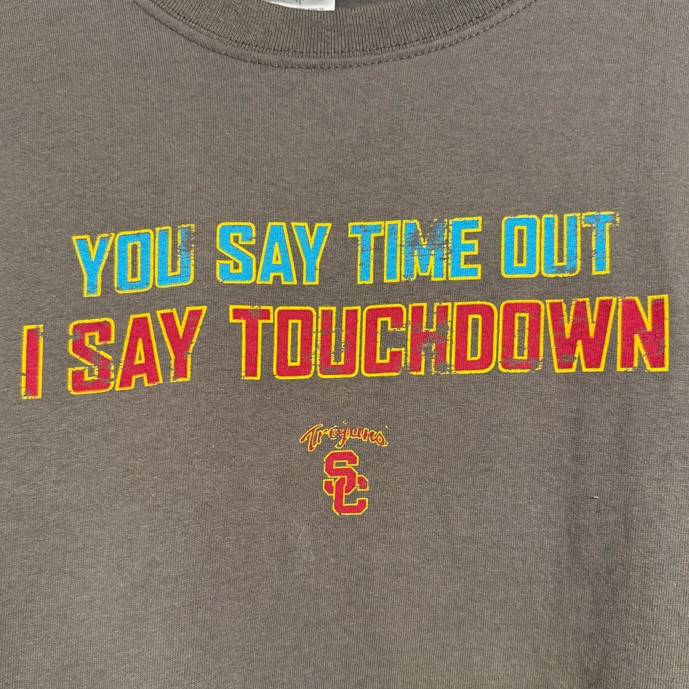 TEAM TROJAN USC Trojans “Touchdown” T-Shirt NWT
